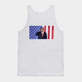 Trump - American Flag Tank Top